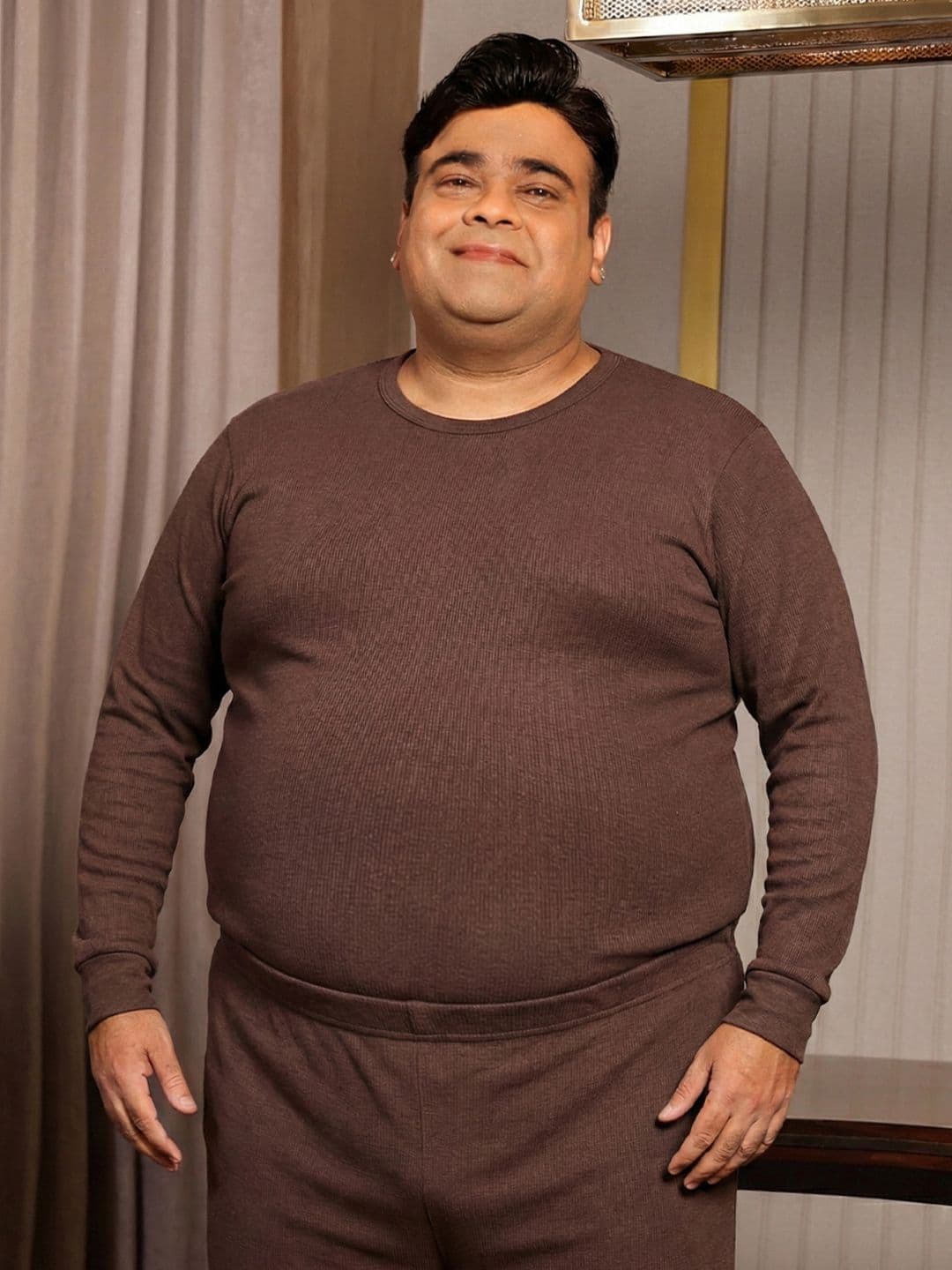 bigbanana Plus Size Acrylic Thermal Top - view 1