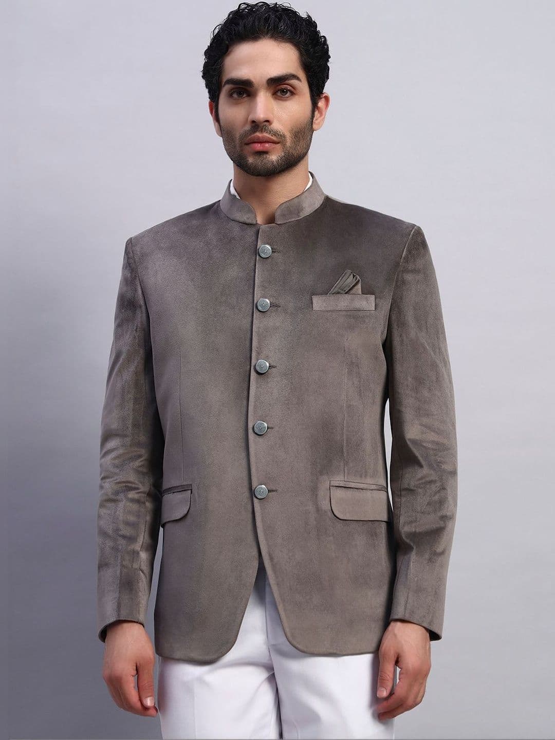 Darelooks Premium Clothing Mandarin Collar Jodhpuri Blazers - view 1