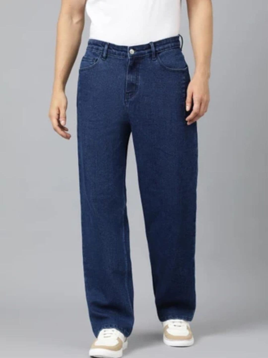 MaverIQ Men Relaxed Fit High-Rise Stretchable Jeans - view 1