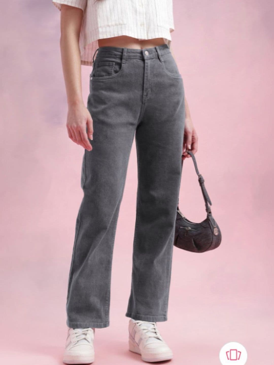 Mast & Harbour Women Classic Relaxed Fit Mid-Rise Stretchable Jeans - view 1