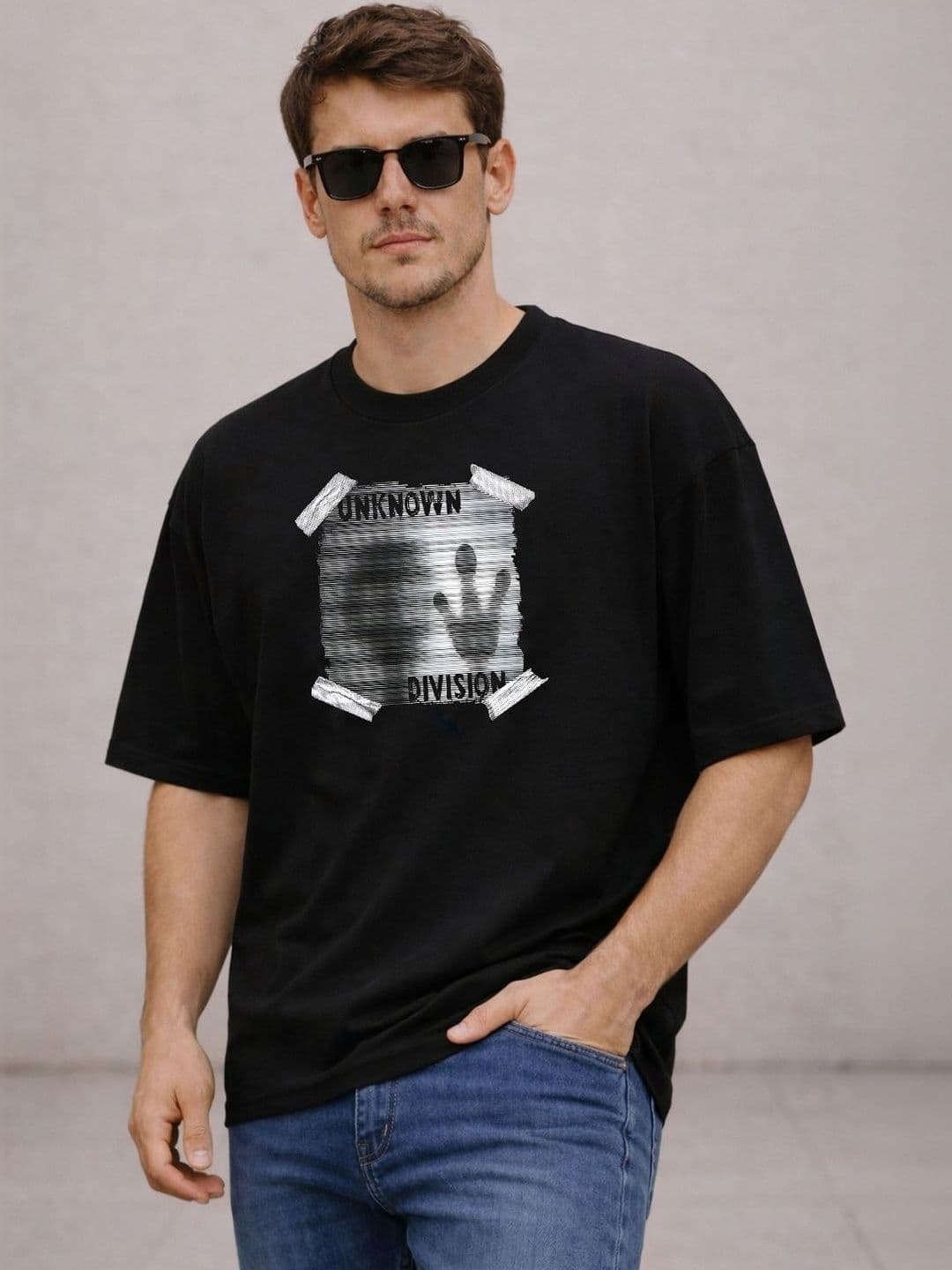 Moda Rapido Men Printed Drop-Shoulder Sleeves T-shirt - view 1