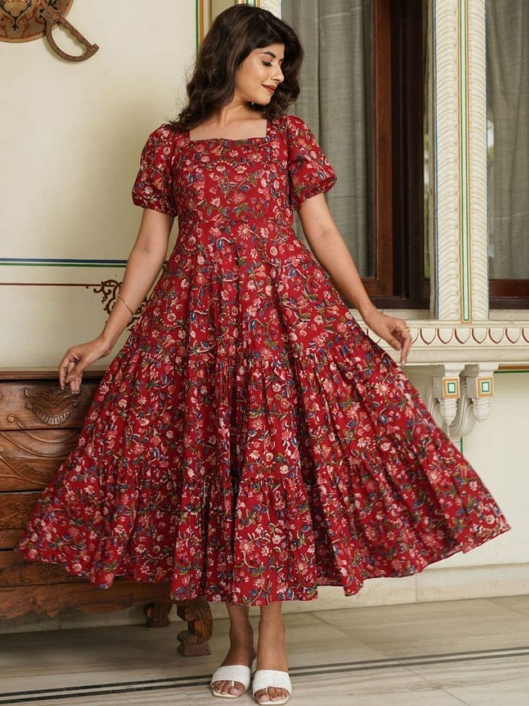 Charnest Women Floral Printed Floral Anarkali Kurta - view 1