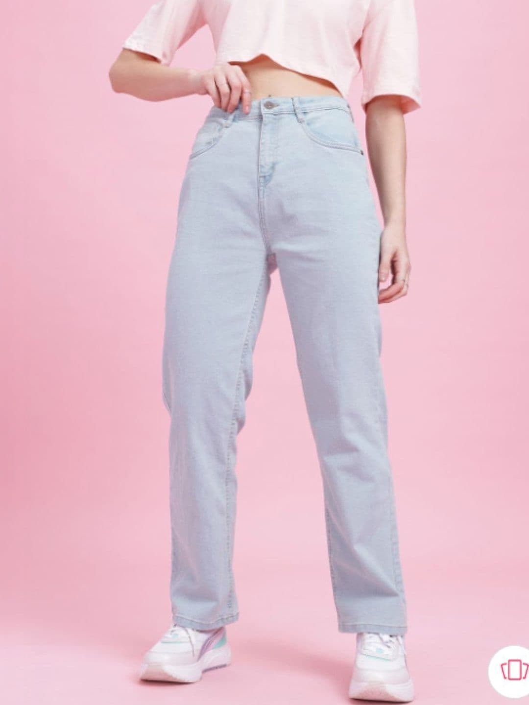 Mast & Harbour Women Classic Mid-Rise Light Fade Stretchable Jeans - view 1