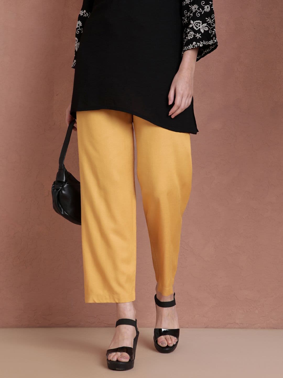TWIN BIRDS Women Relaxed Fit Woven Palazzos - view 1