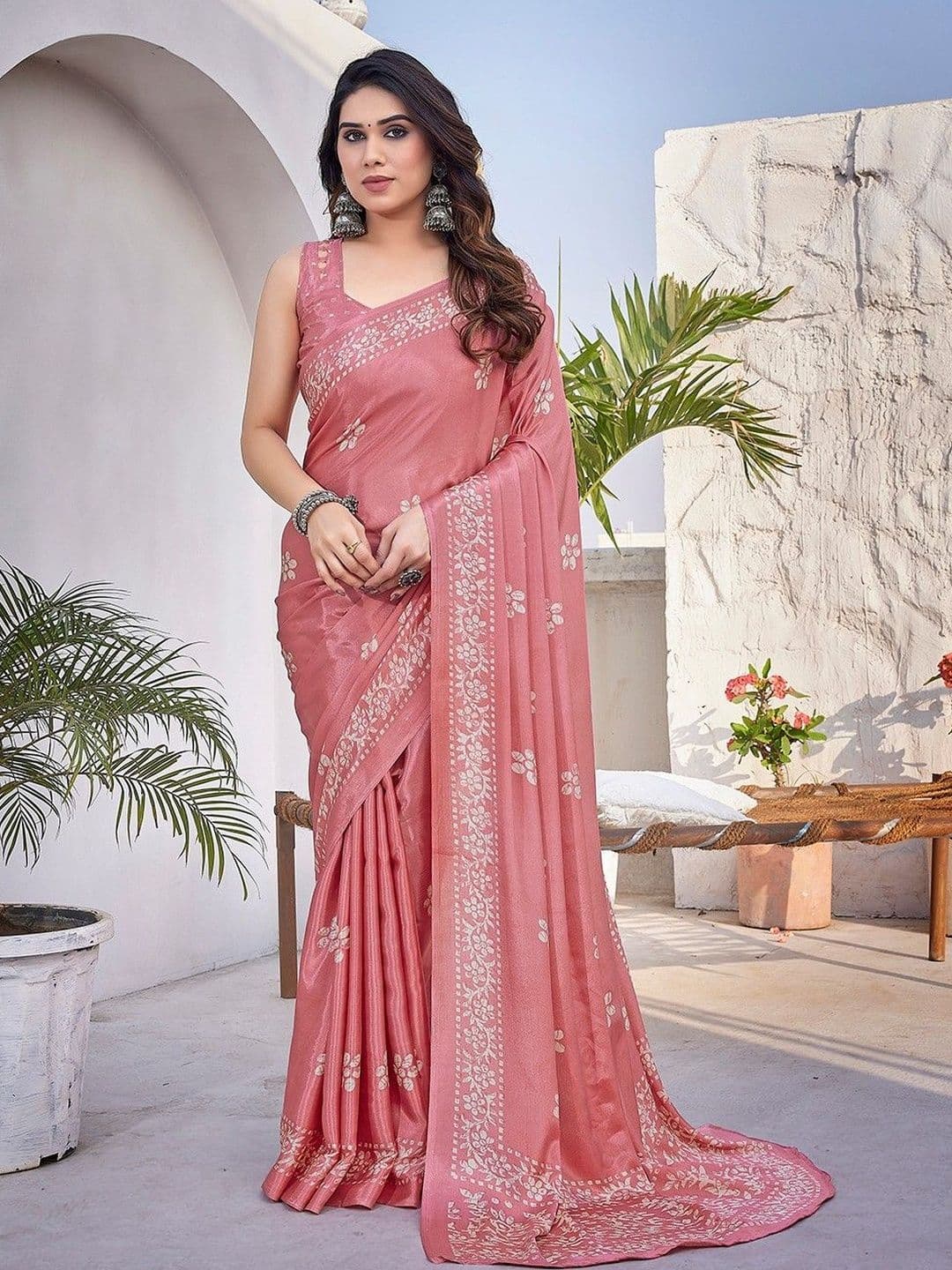 SZN Ethnic Motifs Silk Blend Fusion Fashion Saree - view 1
