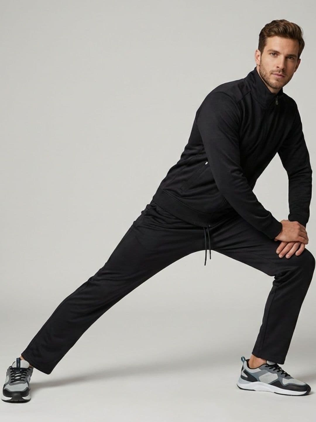 Sweet Dreams Men Black Solid Tracksuit - view 1