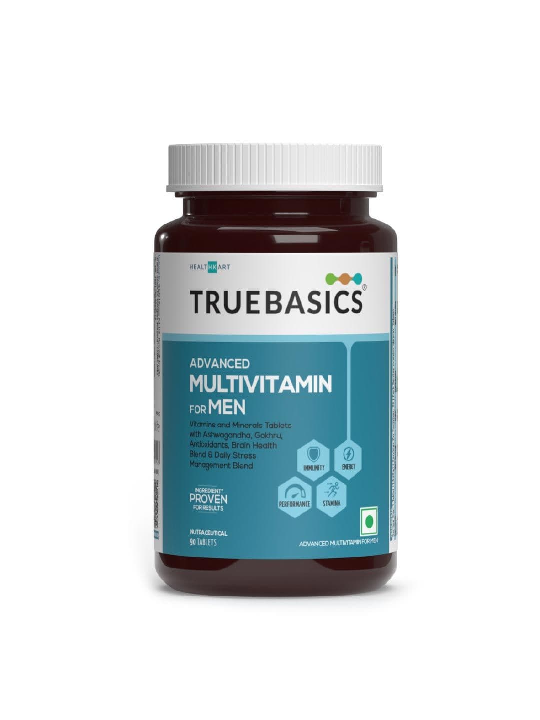 TrueBasics Multivit Men Multivitamin Tablets With Omega 3 & Anti-Oxidants - 90 Tablets - view 1