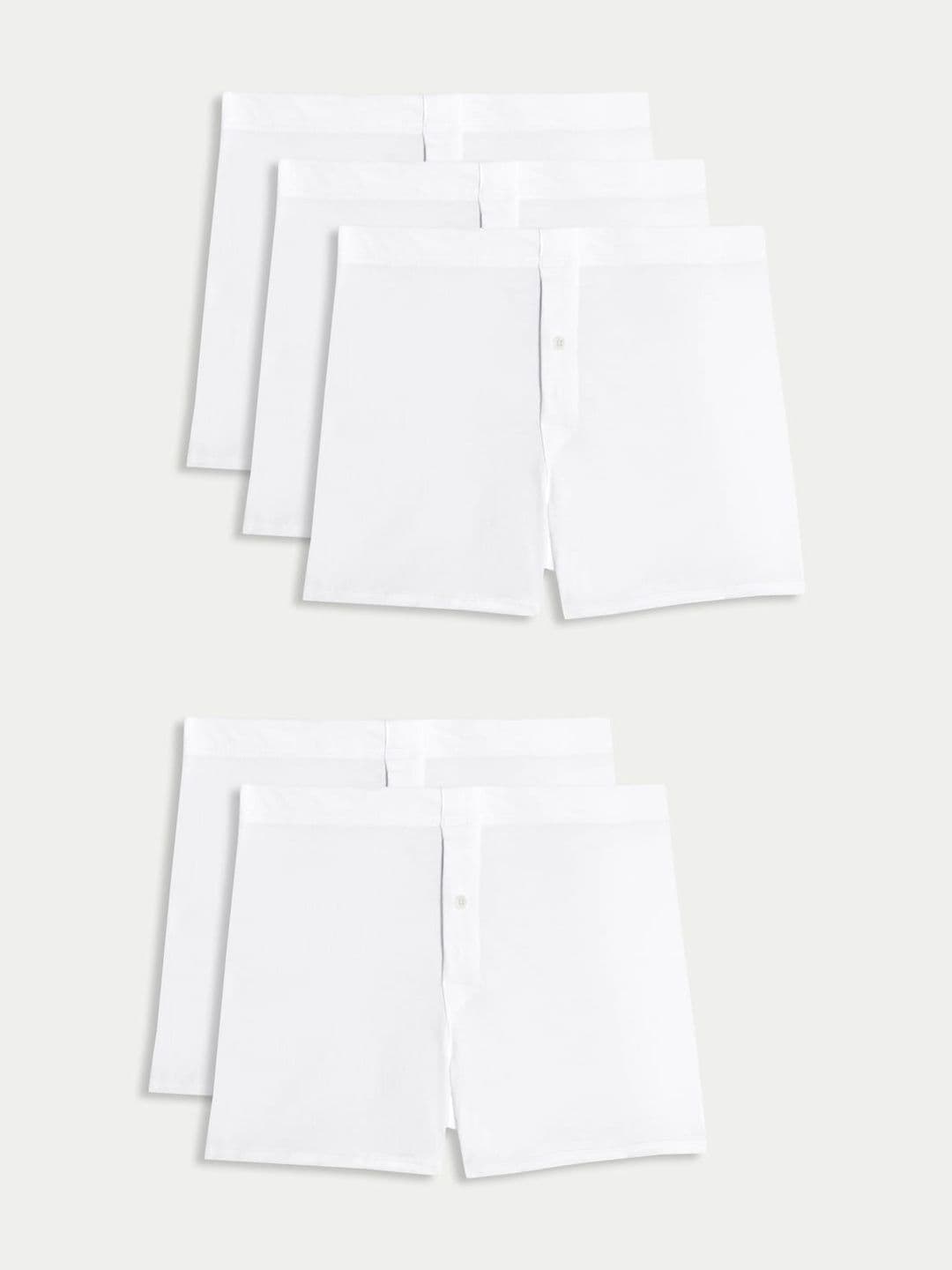 Marks & Spencer Men Pack of 5 Cotton Blend Basic Briefs - view 1