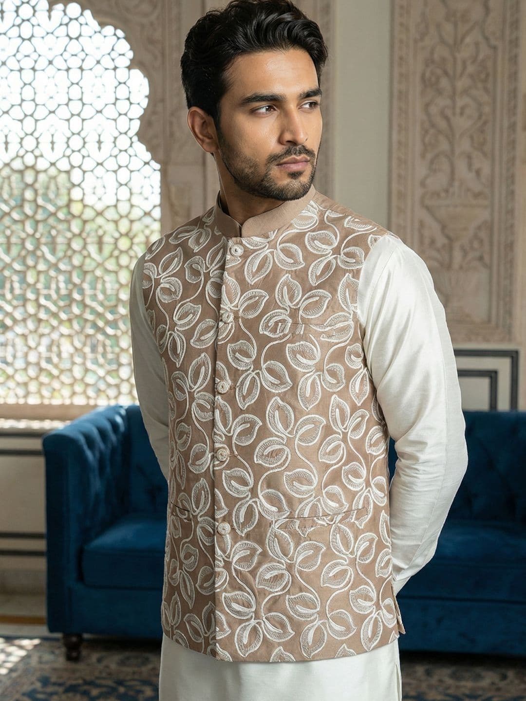 Jompers Embroidered Nehru Jackets - view 1