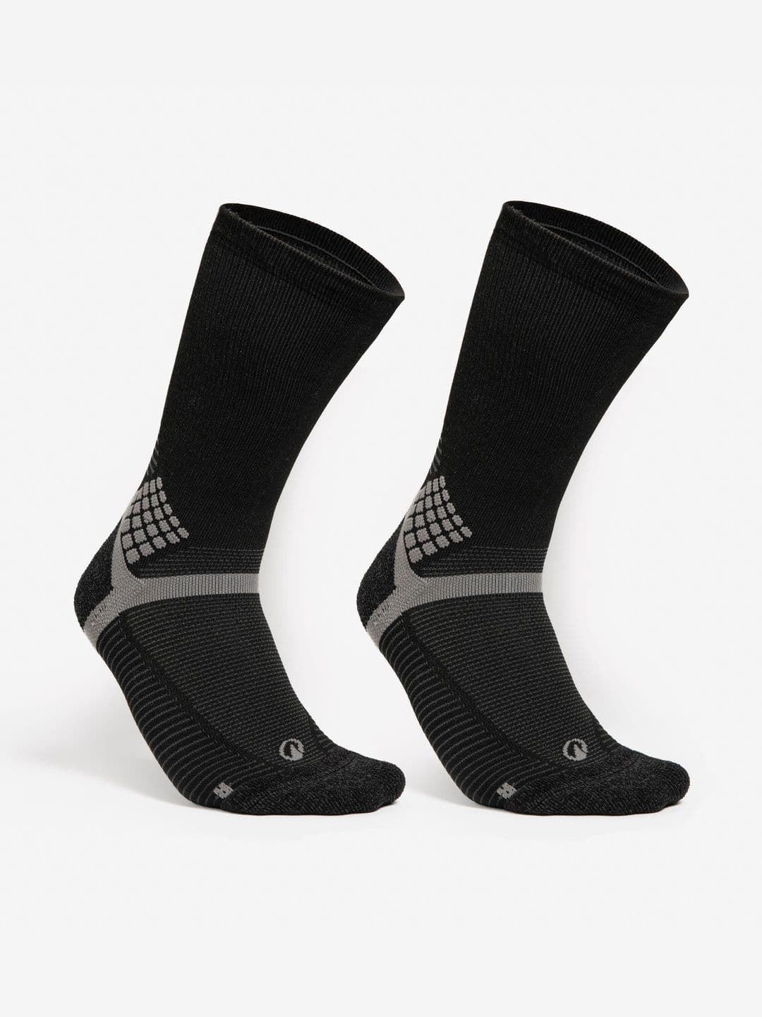 Decathlon Quechua - Adults Black Hike 500 High Robustness Hiking Socks Pack of 2 - view 1