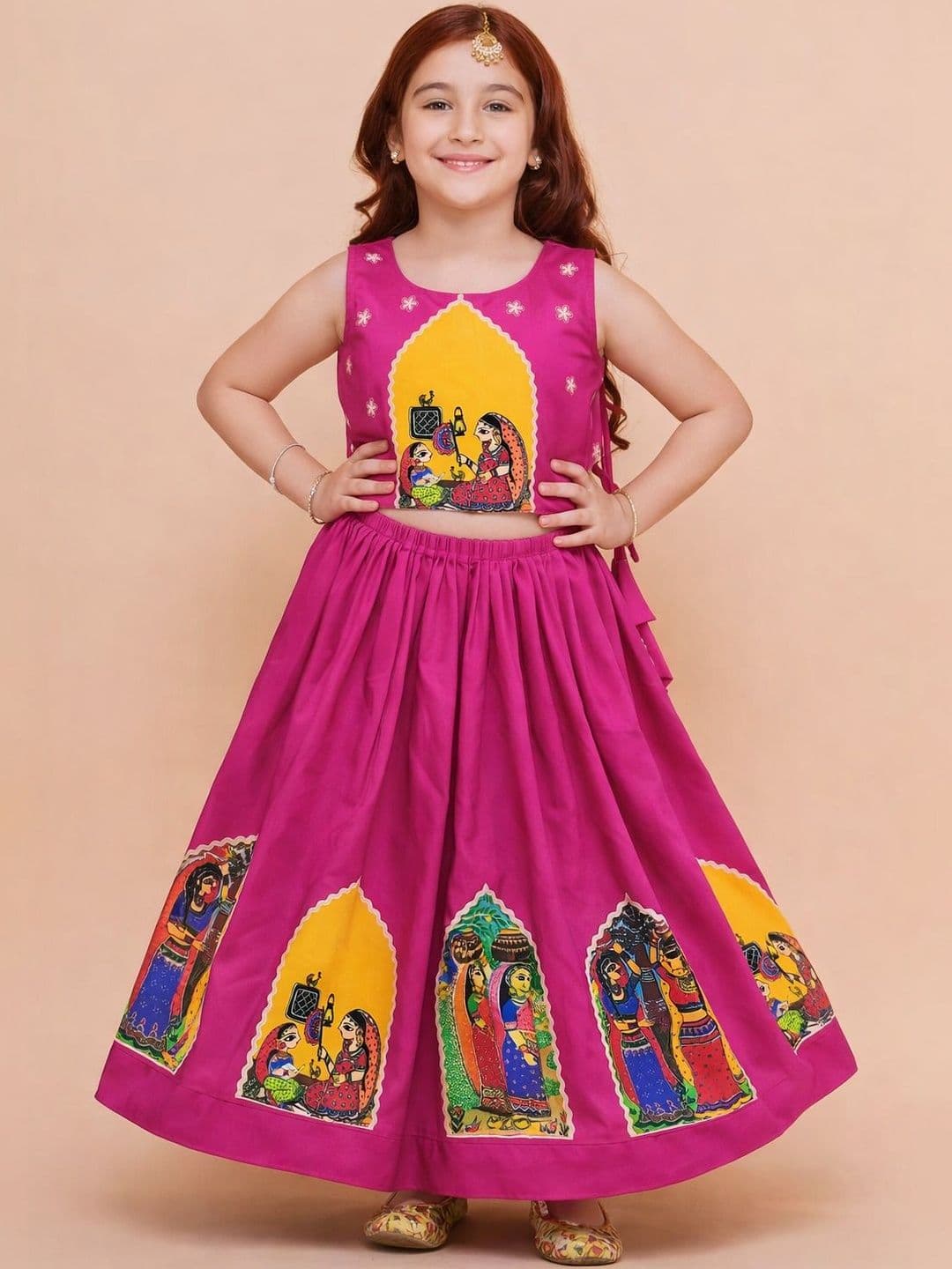 KATRODIYA ENTERPRISE Girls Printed Ready to Wear Lehenga & - view 1