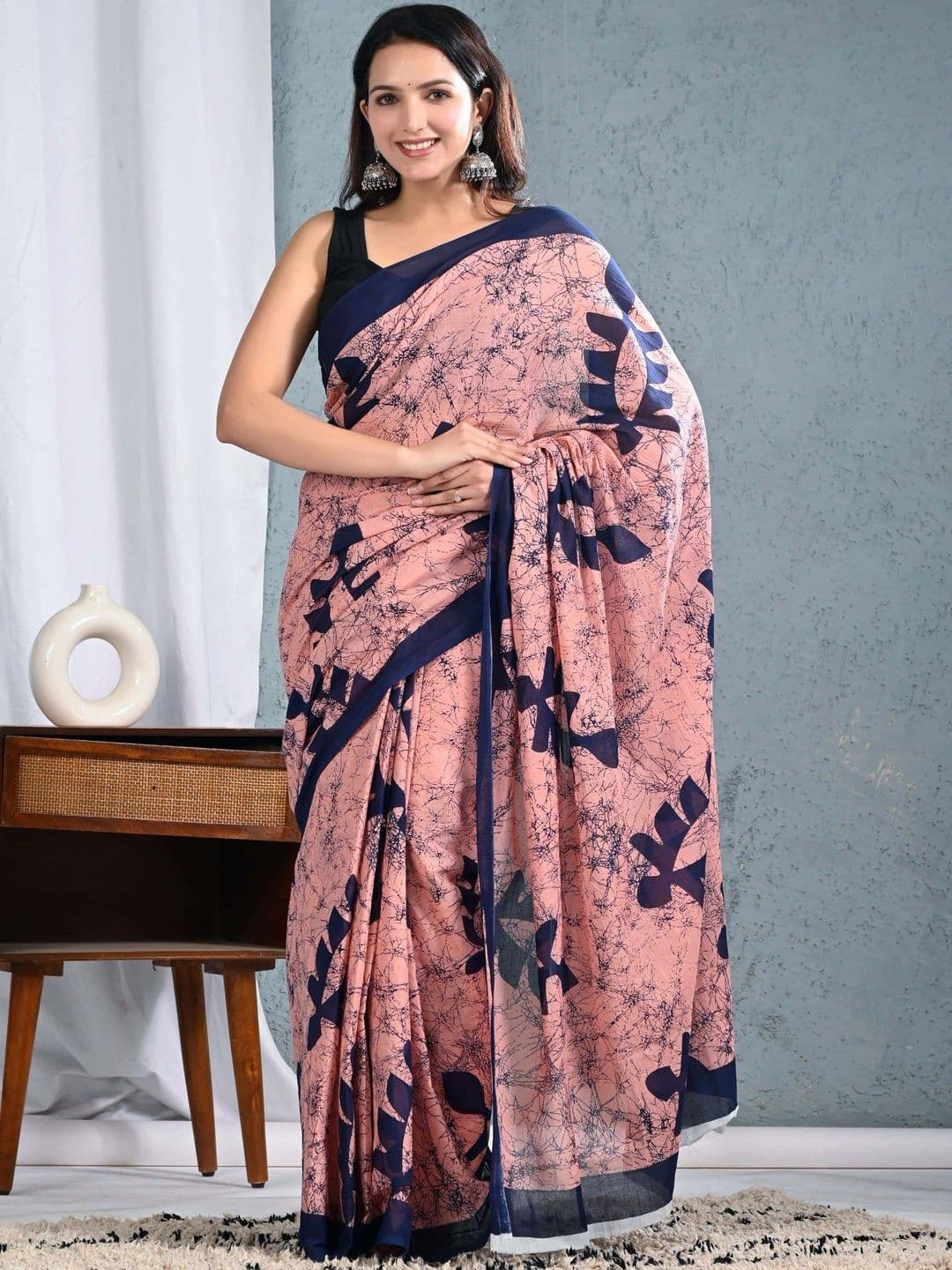 HERE&NOW Batik Pure Cotton Ikat Saree - view 1