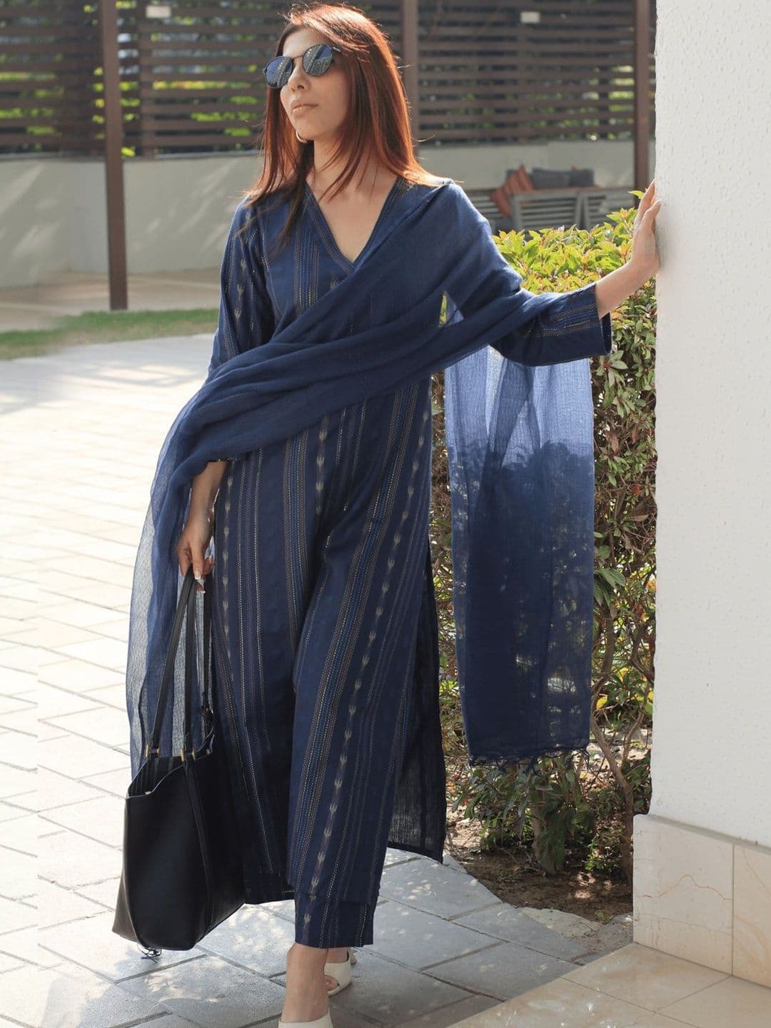 GoSriKi Women Ethnic Motifs Printed Regular Kurta with Palazzos & With Dupatta - view 1