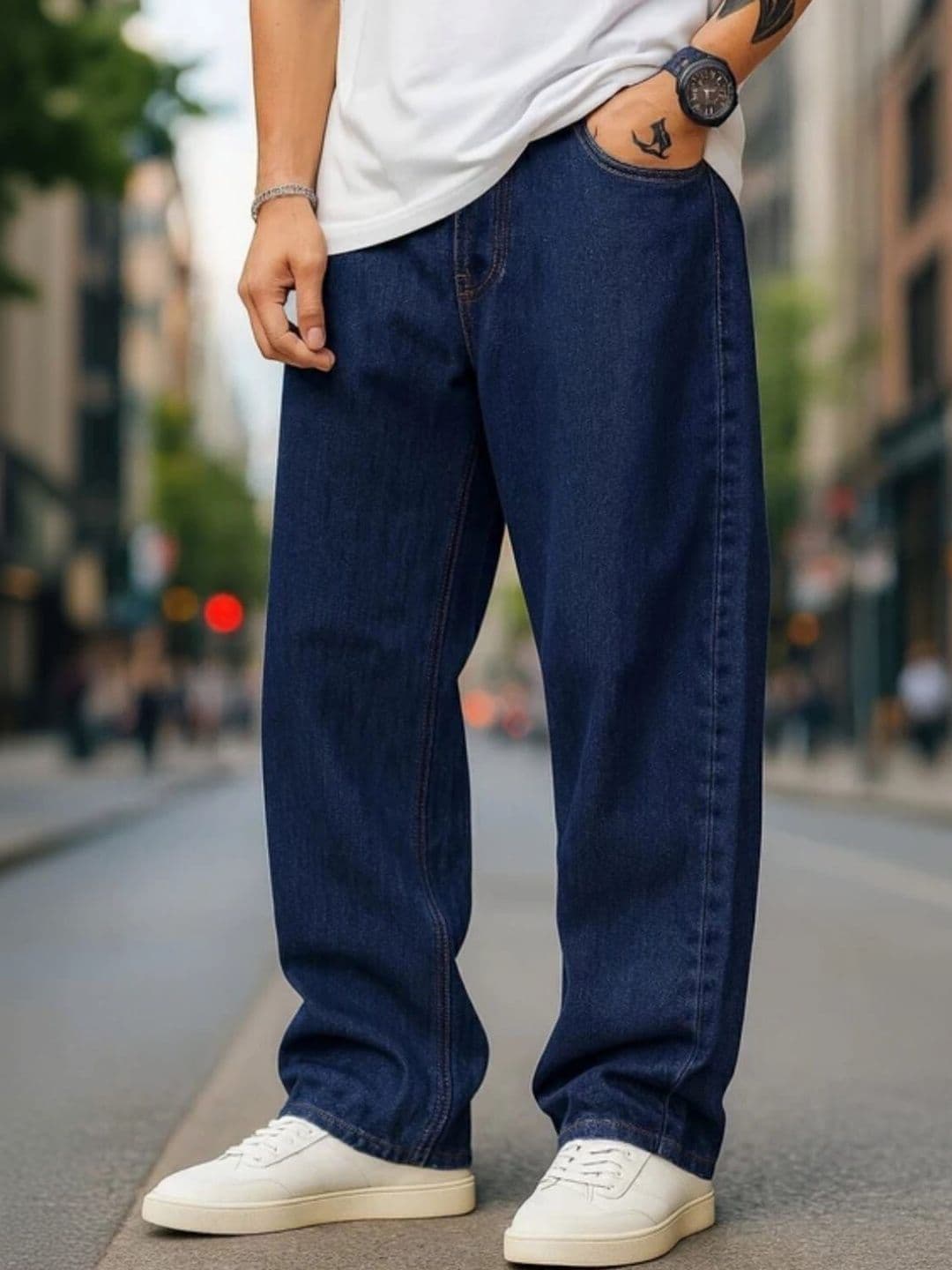 Belvog Men High-Rise Stretchable Jeans - view 1