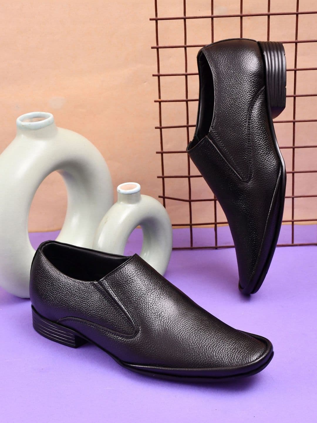 Bruklinn Men Leather Formal Slip-Ons - view 1