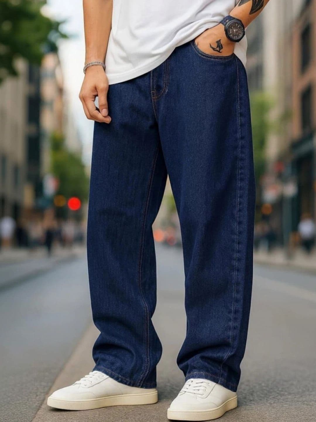 Belvog Men High-Rise Stretchable Jeans - view 1