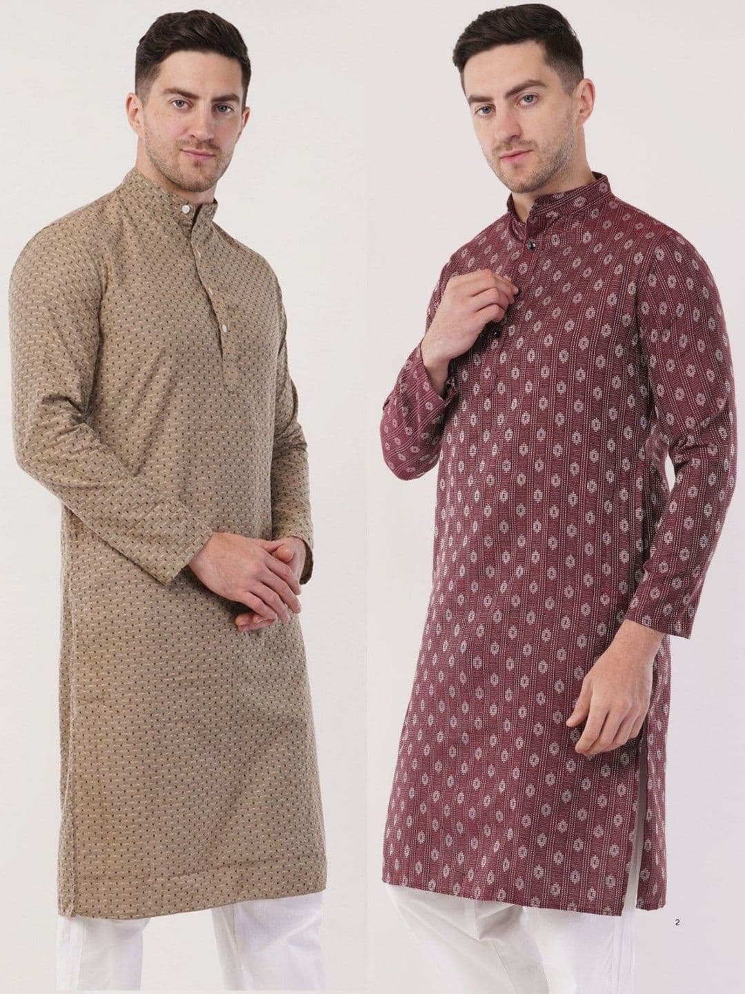 Sypher Boutique Men Printed Khadi Kurta - view 1
