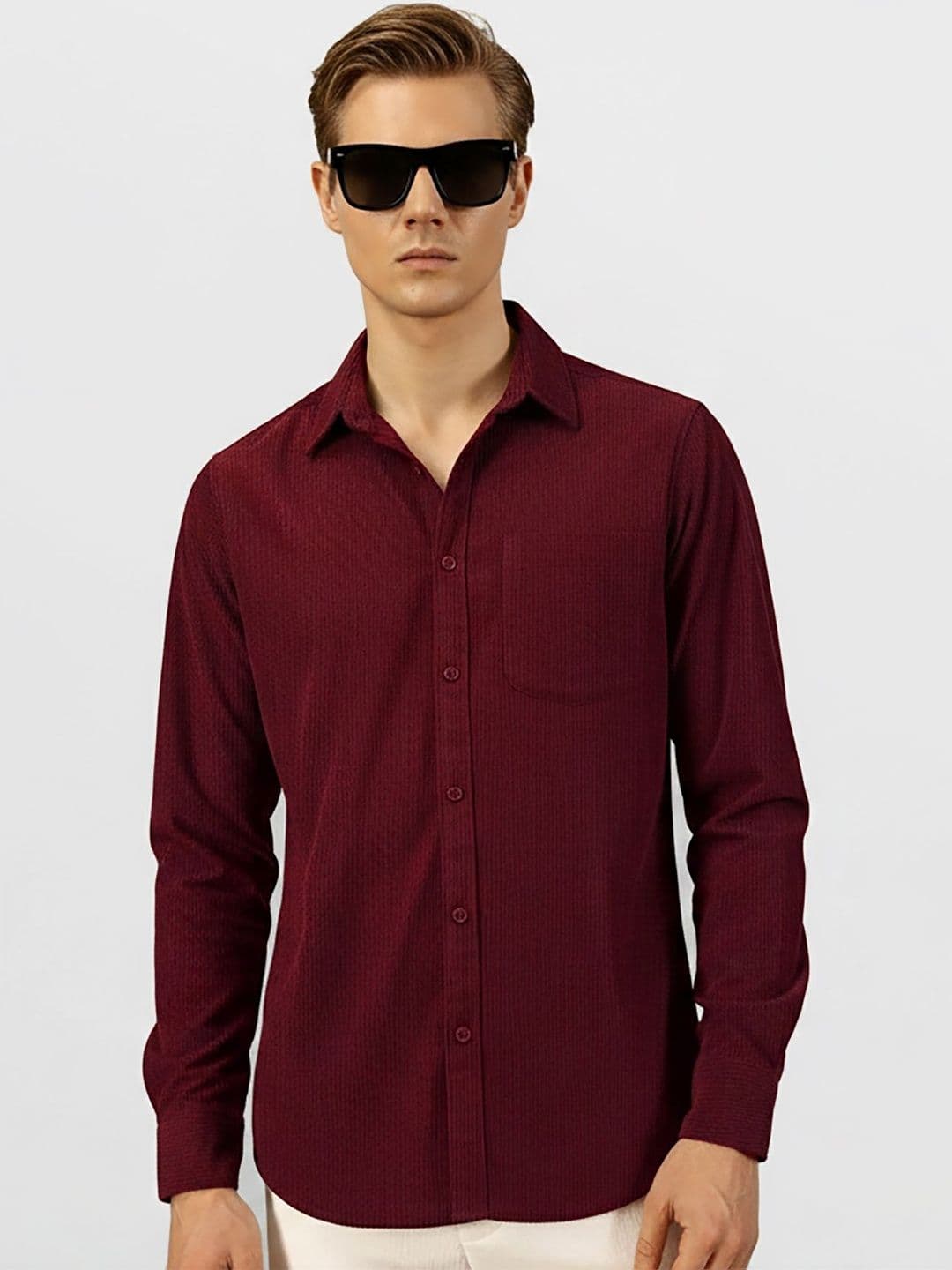 MISCHIEF MONKEY Men Classic Casual Shirt - view 1