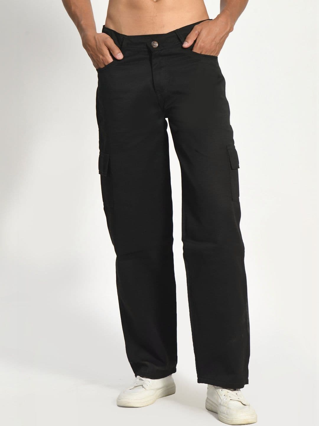 HERE&NOW Men Classic Relaxed Fit Mid-Rise Stretchable Jeans - view 1