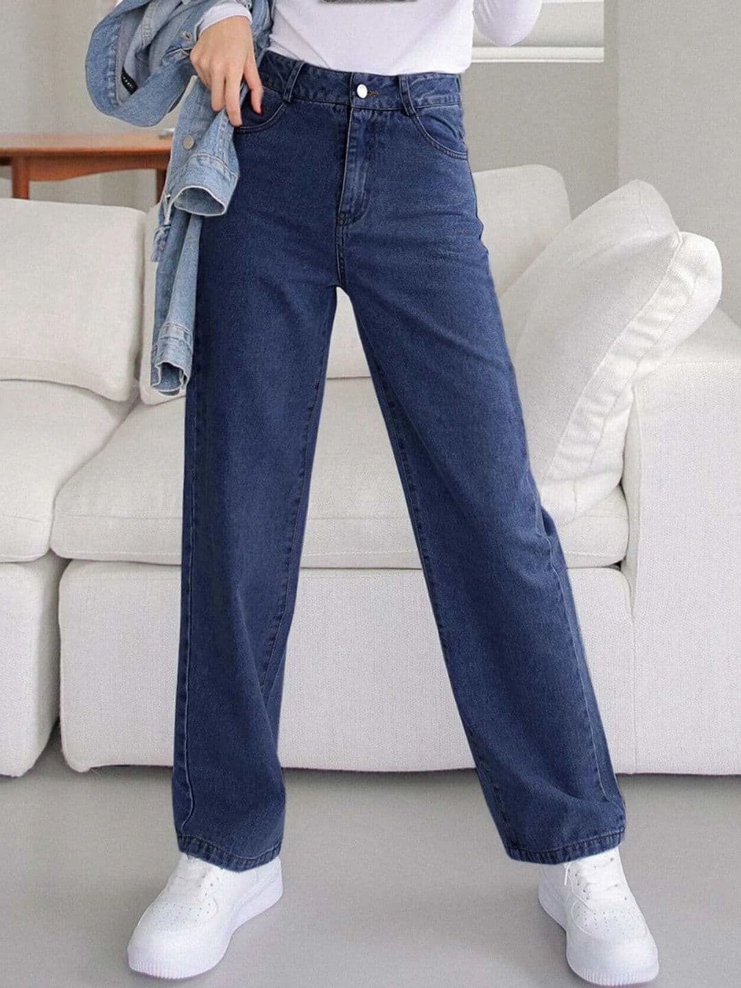 KASHIANXSTYLE Women Comfort Boyfriend Fit High-Rise Stretchable Jeans - view 1