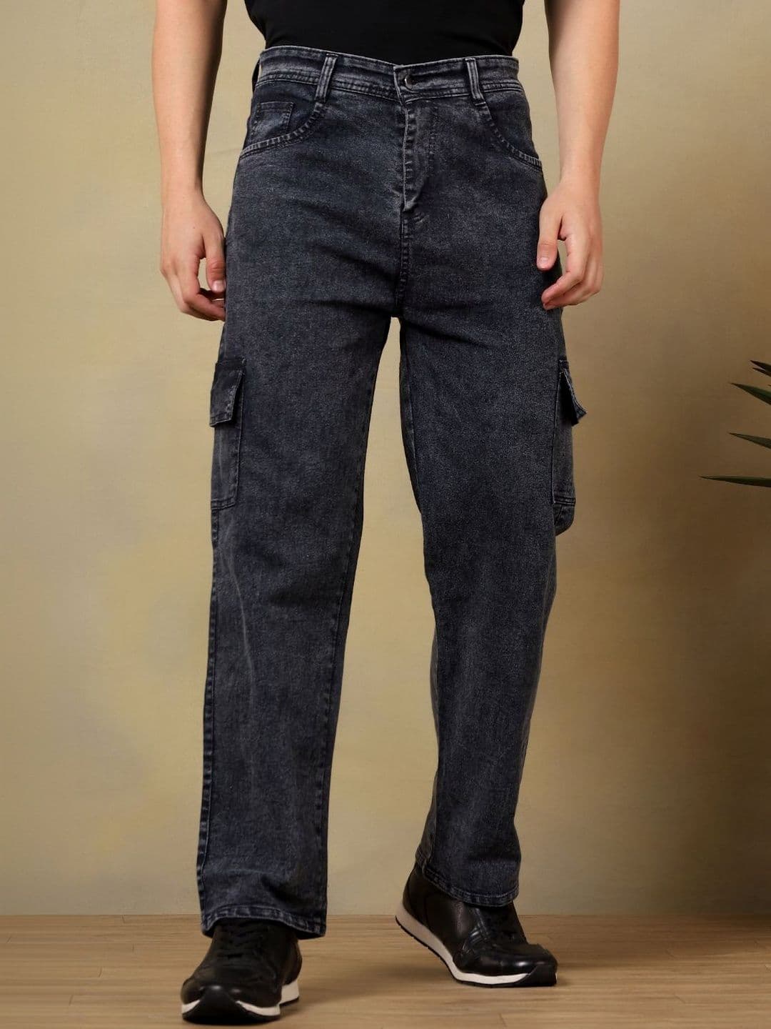 LINARIA Men Classic Regular Fit Mid-Rise Light Fade Stretchable Jeans - view 1