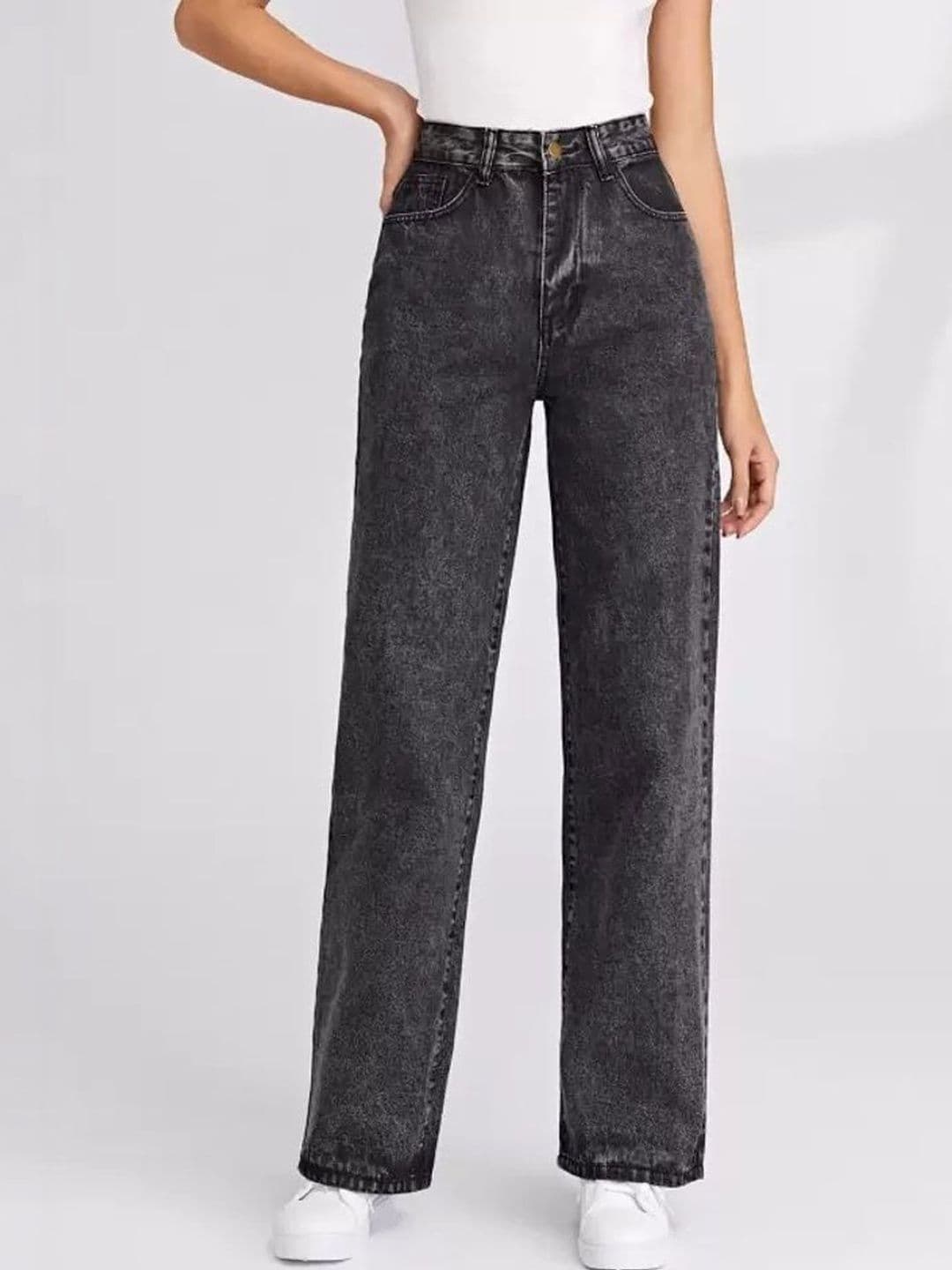 KASHIANXSTYLE Women Comfort Boyfriend Fit High-Rise Heavy Fade Stretchable Jeans - view 1