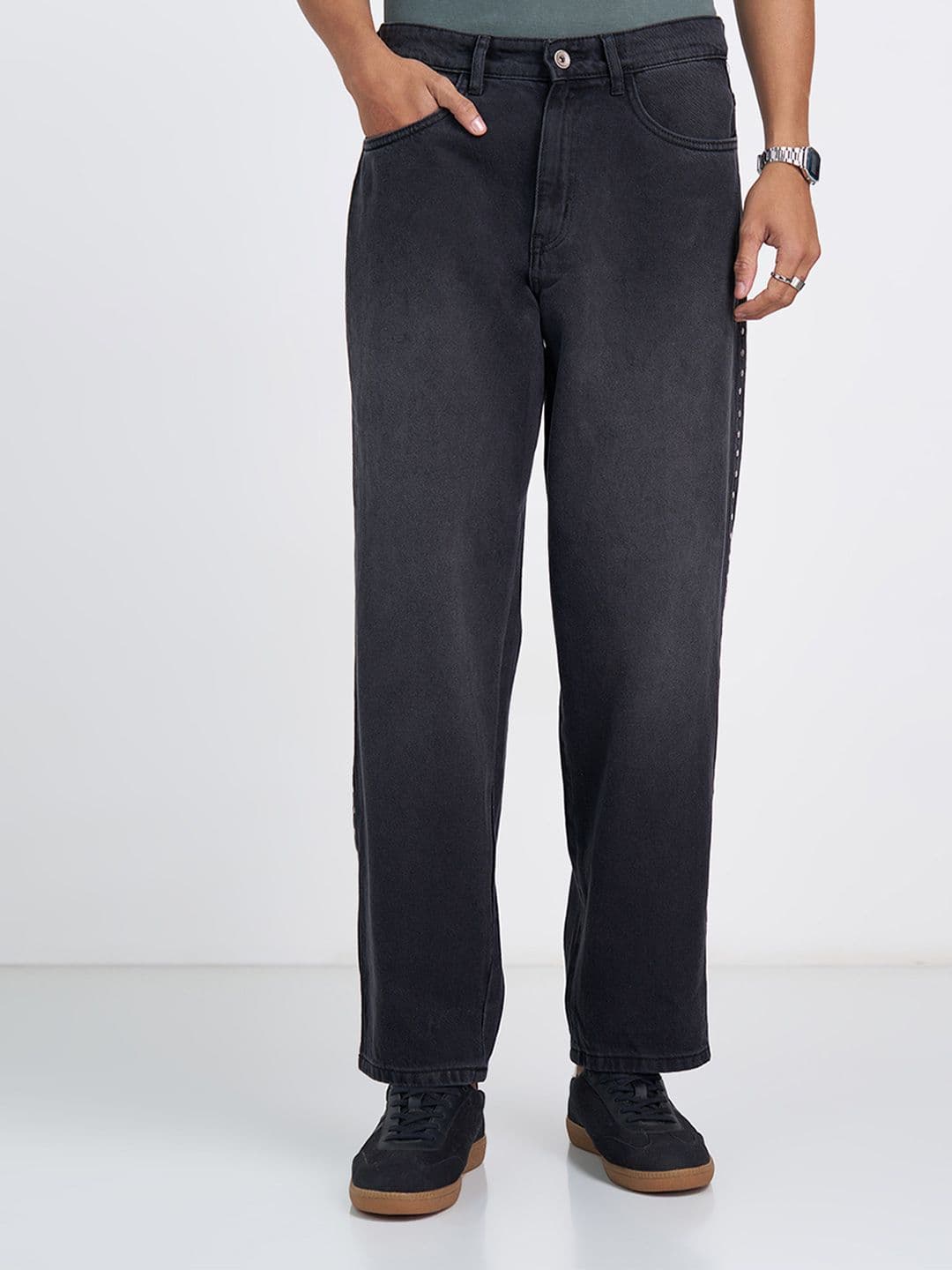 SF JEANS by Pantaloons Men Flared Mid-Rise Light Fade Jeans - view 1