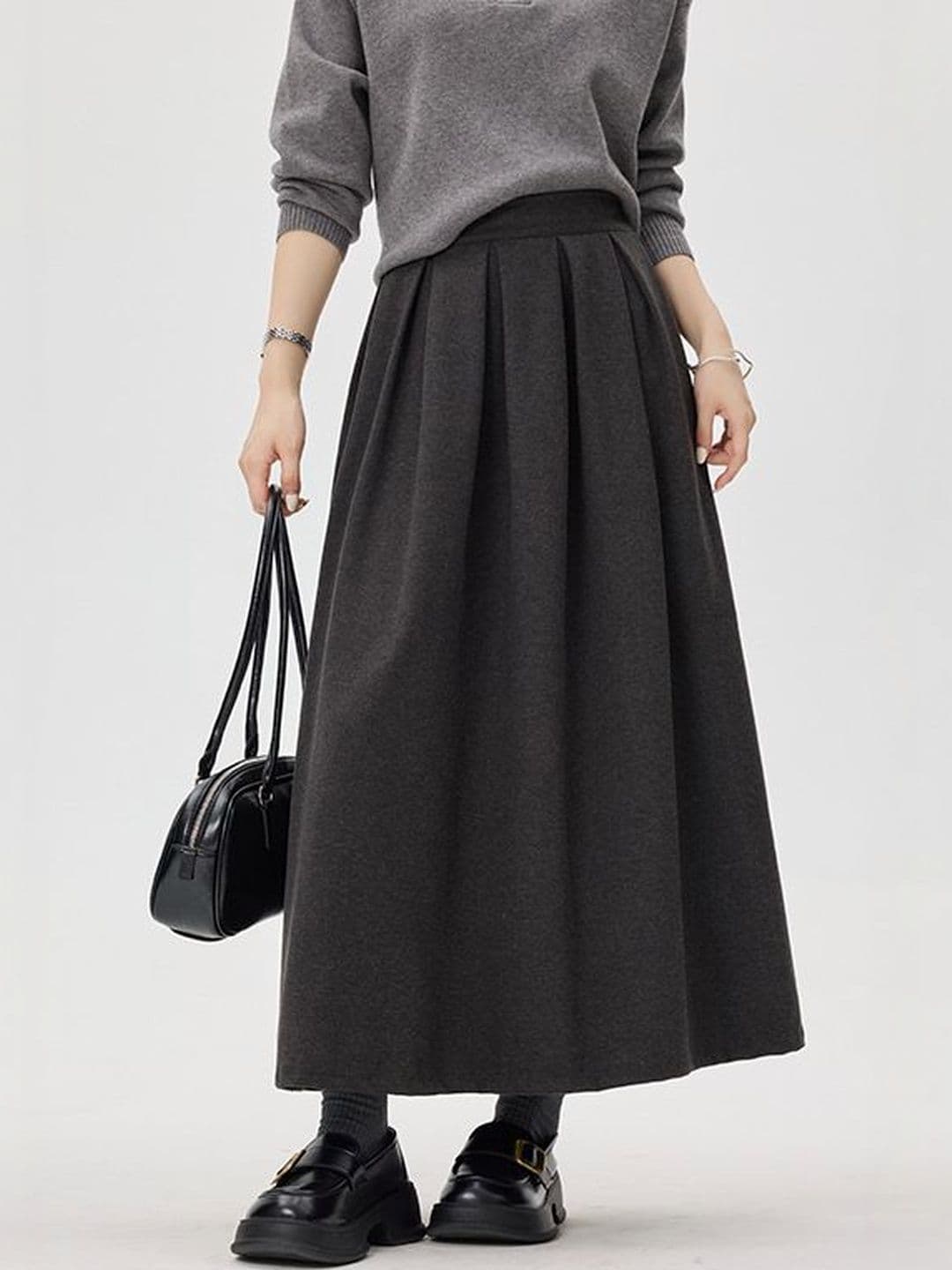 StyleCast x Revolte Maxi Flared Skirts - view 1