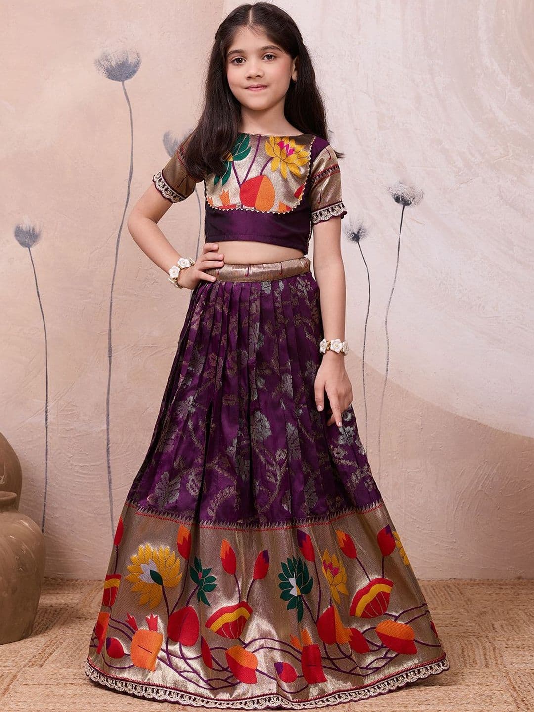 KALANANDI Girls Ready to Wear Lehenga & - view 1