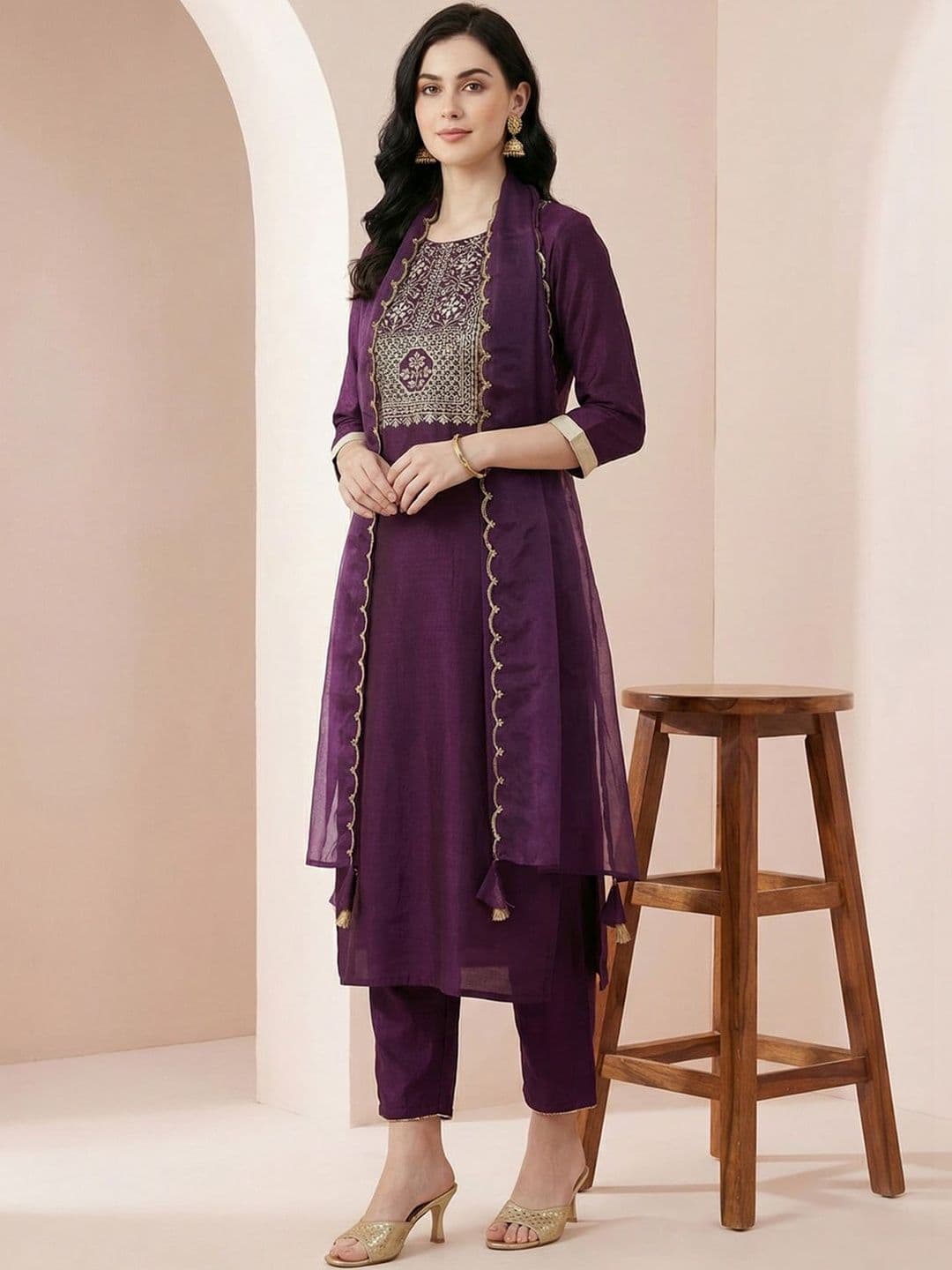 Indo Era Organza Dupatta - view 1