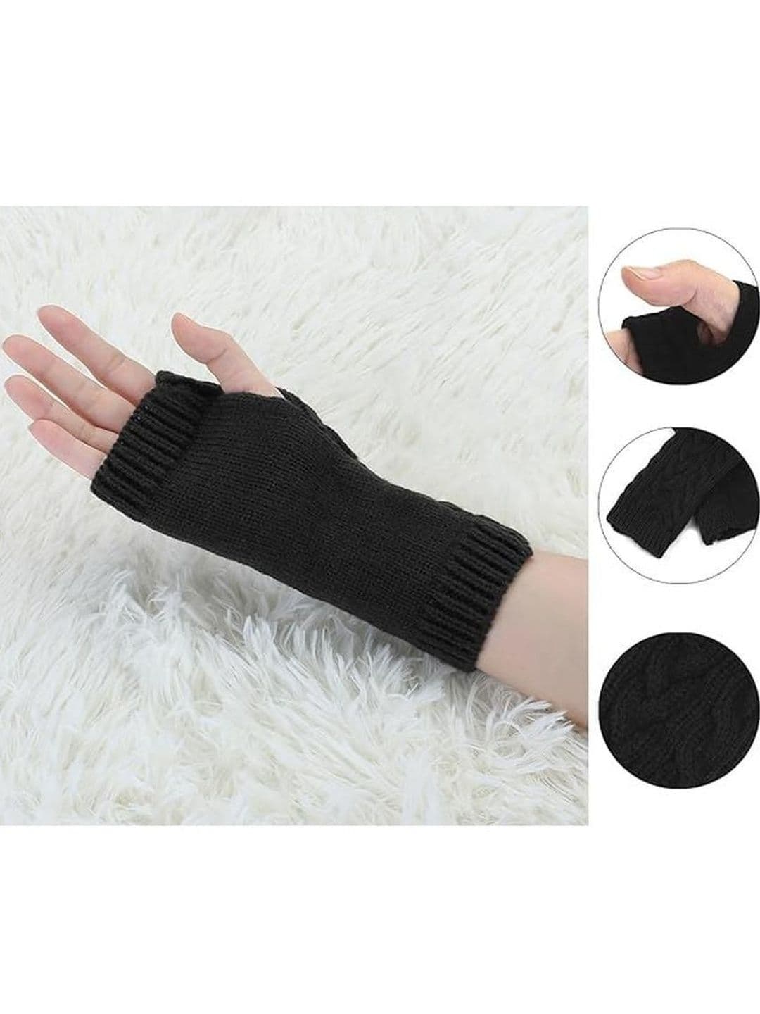 EL REGALO Unisex Acrylic Fingerless Gloves - view 1