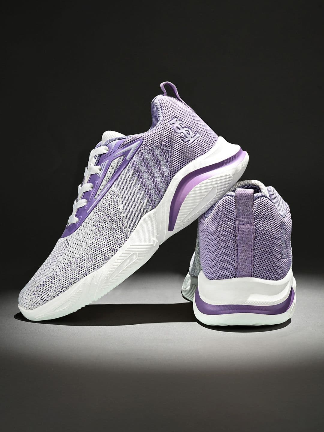 LOUIS STITCH Women's Lilac Haze Lightweight Athleisure Flyknit Sport Shoes - view 1