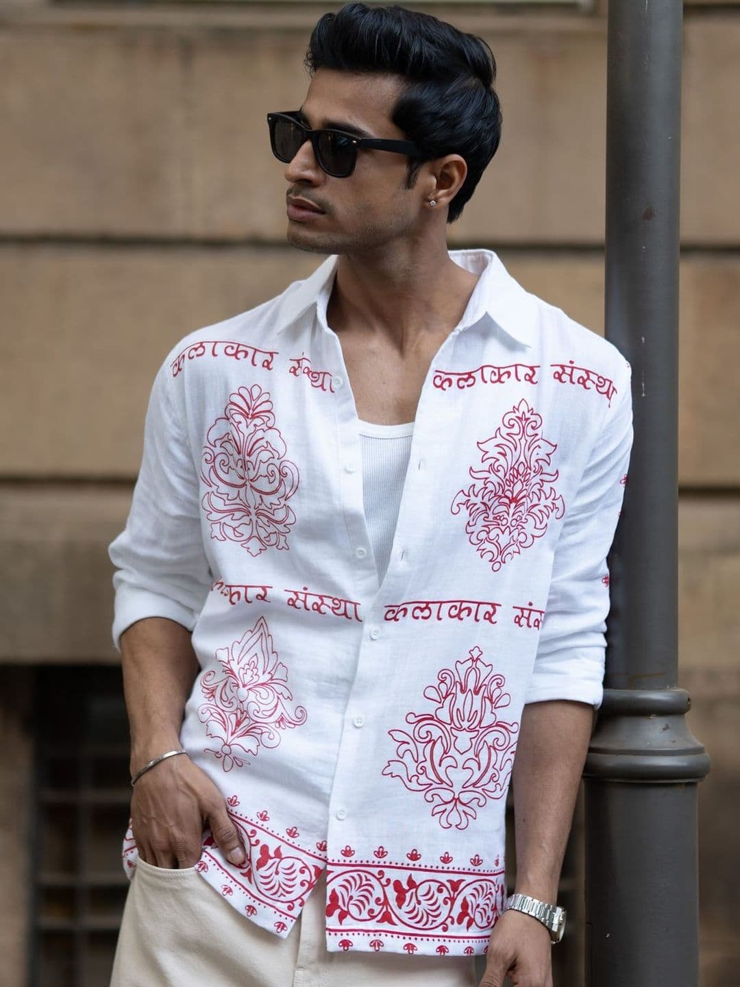 Powerlook Kalakar Floral Cotton Long Sleeves Shirt - view 1