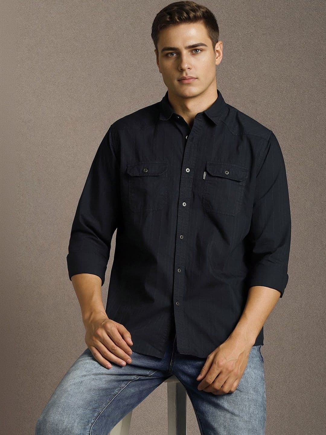 Louis Philippe Jeans Men Slim Fit Casual Shirt - view 1