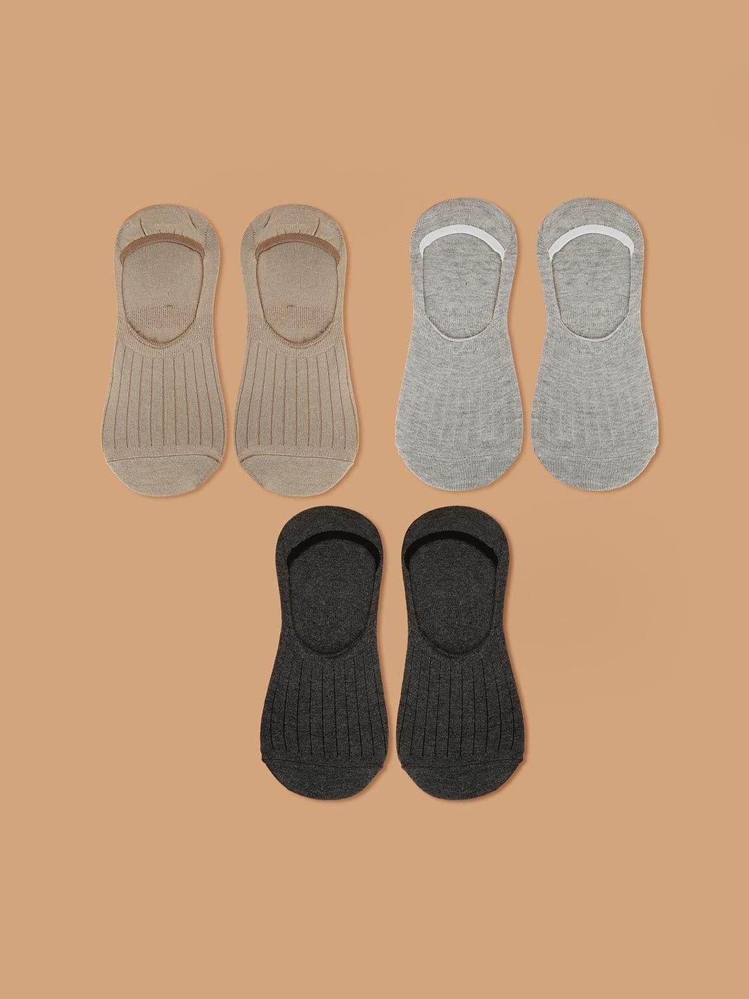 CODE by Lifestyle Pack Of 3 Cotton Shoe Liners Socks - view 1