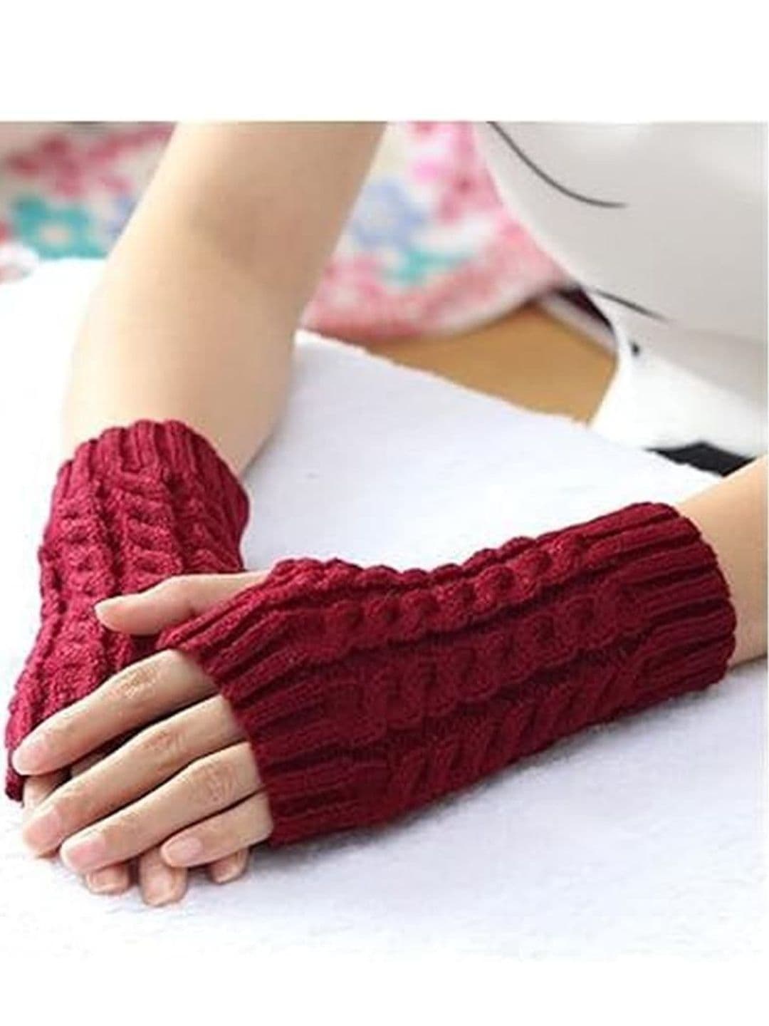 EL REGALO Unisex Acrylic Fingerless Gloves - view 1