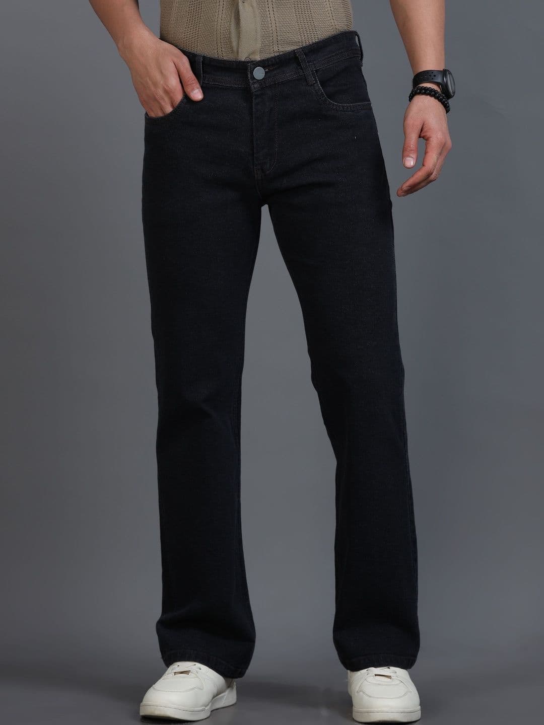 Kolor Fusion Men Smart Bootcut Mid-Rise Stretchable Jeans - view 1