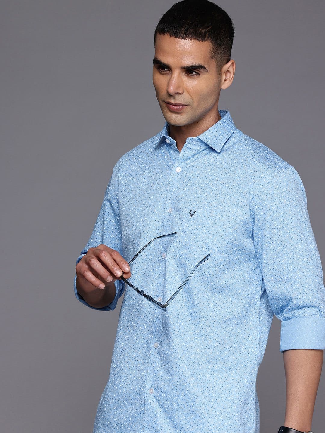Allen Solly Pure Cotton Classic Micro Ditsy Printed Casual Shirt - view 1
