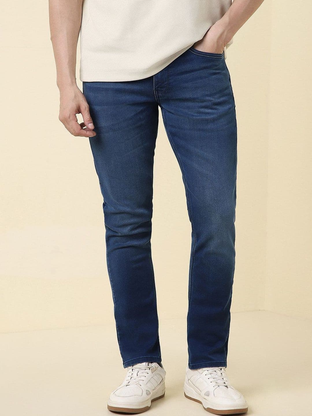 Allen Solly Men Slim Fit Mid-Rise Light Fade Jeans - view 1