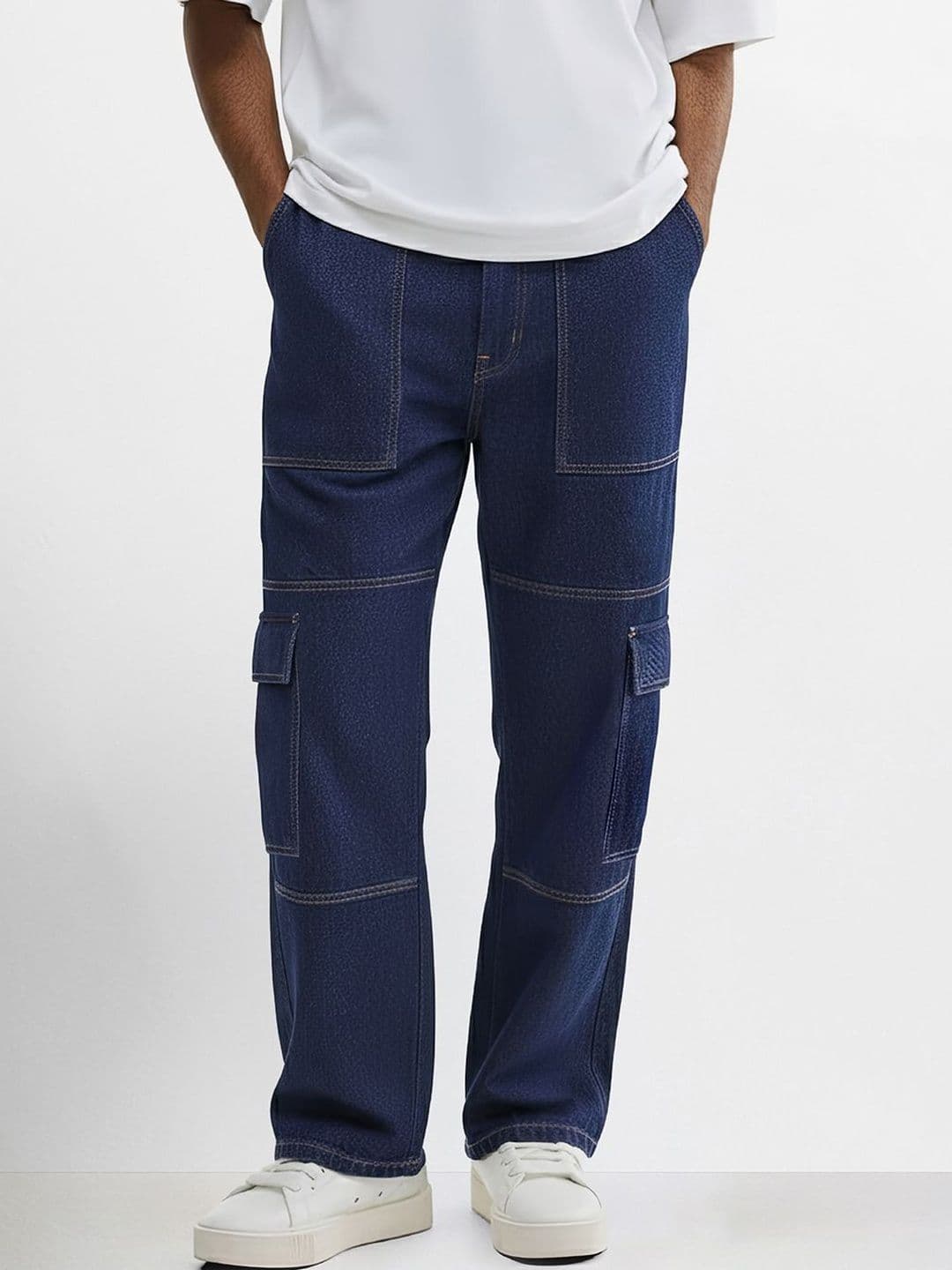 The Indian Garage Co Men Tapered Fit Mid-Rise Jeans - view 1