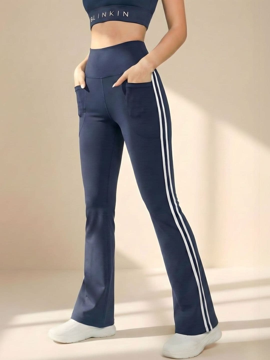 Blinkin High-Rise Flared Ankle-Length Tights - view 1