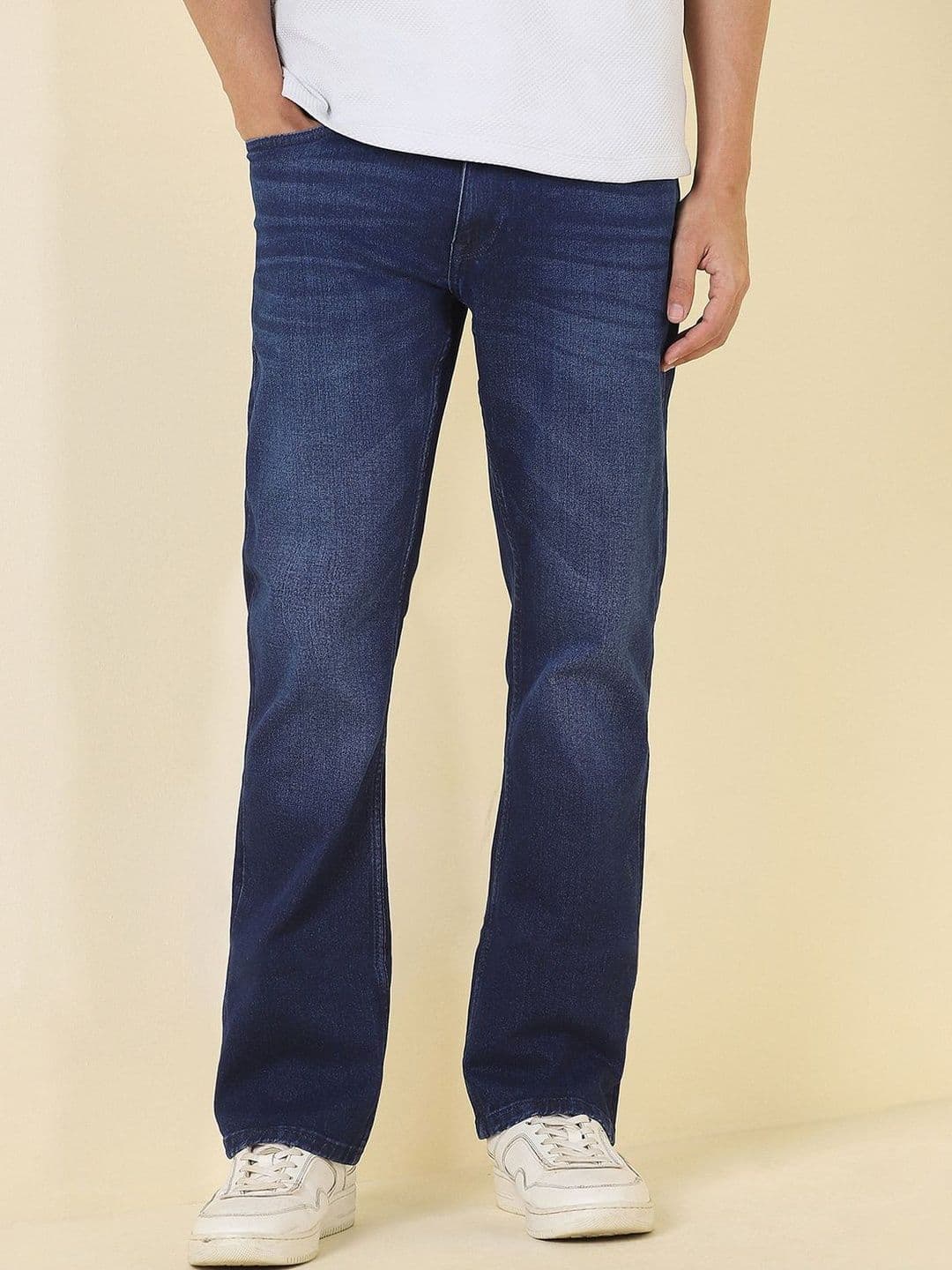 Allen Solly Men Regular Fit Mid-Rise Light Fade Jeans - view 1