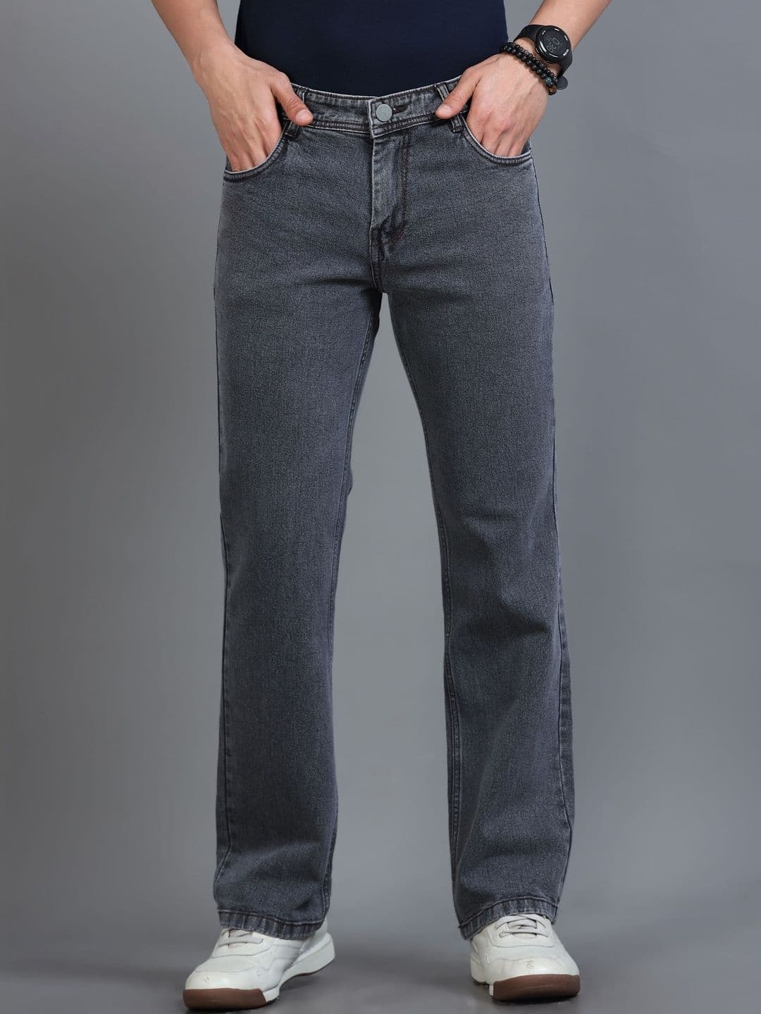 Kolor Fusion Men Smart Bootcut Mid-Rise Light Fade Stretchable Jeans - view 1
