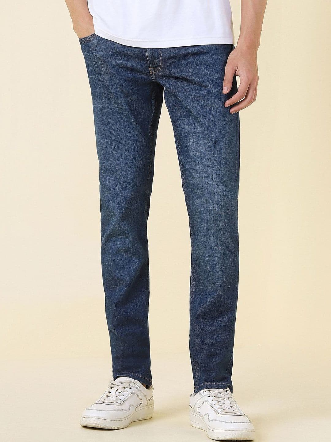 Allen Solly Men Skinny Fit Mid-Rise Light Fade Jeans - view 1