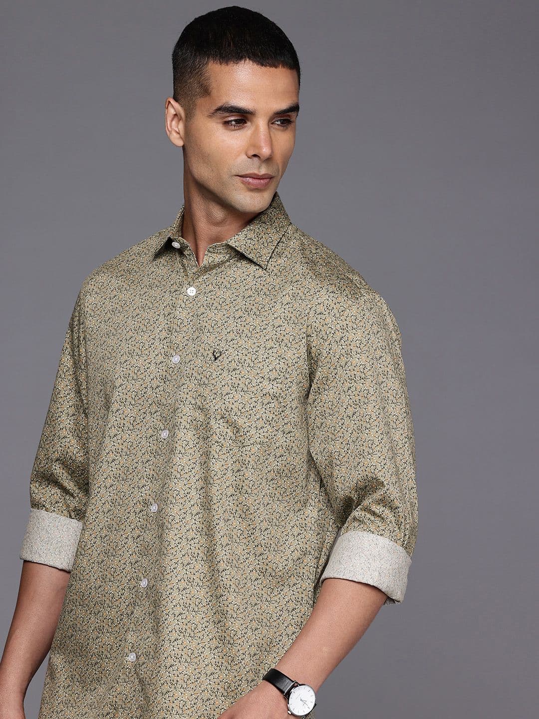 Allen Solly Pure Cotton Classic Fit Tropical Printed Casual Shirt - view 1