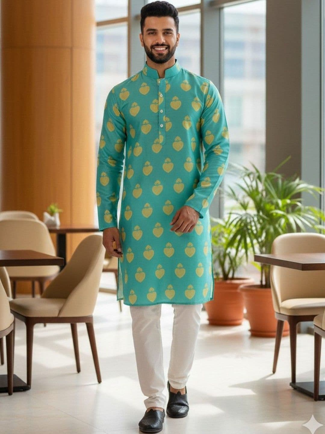 JANOI Men Printed Kurta - view 1