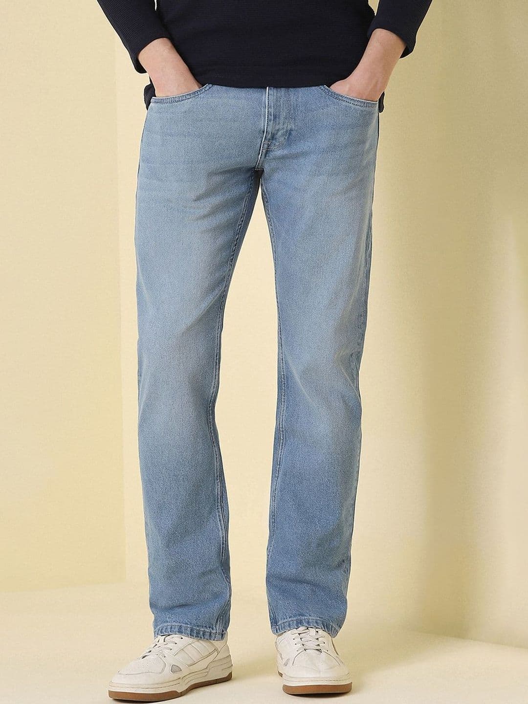 Allen Solly Men Regular Fit Mid-Rise Light Fade Jeans - view 1