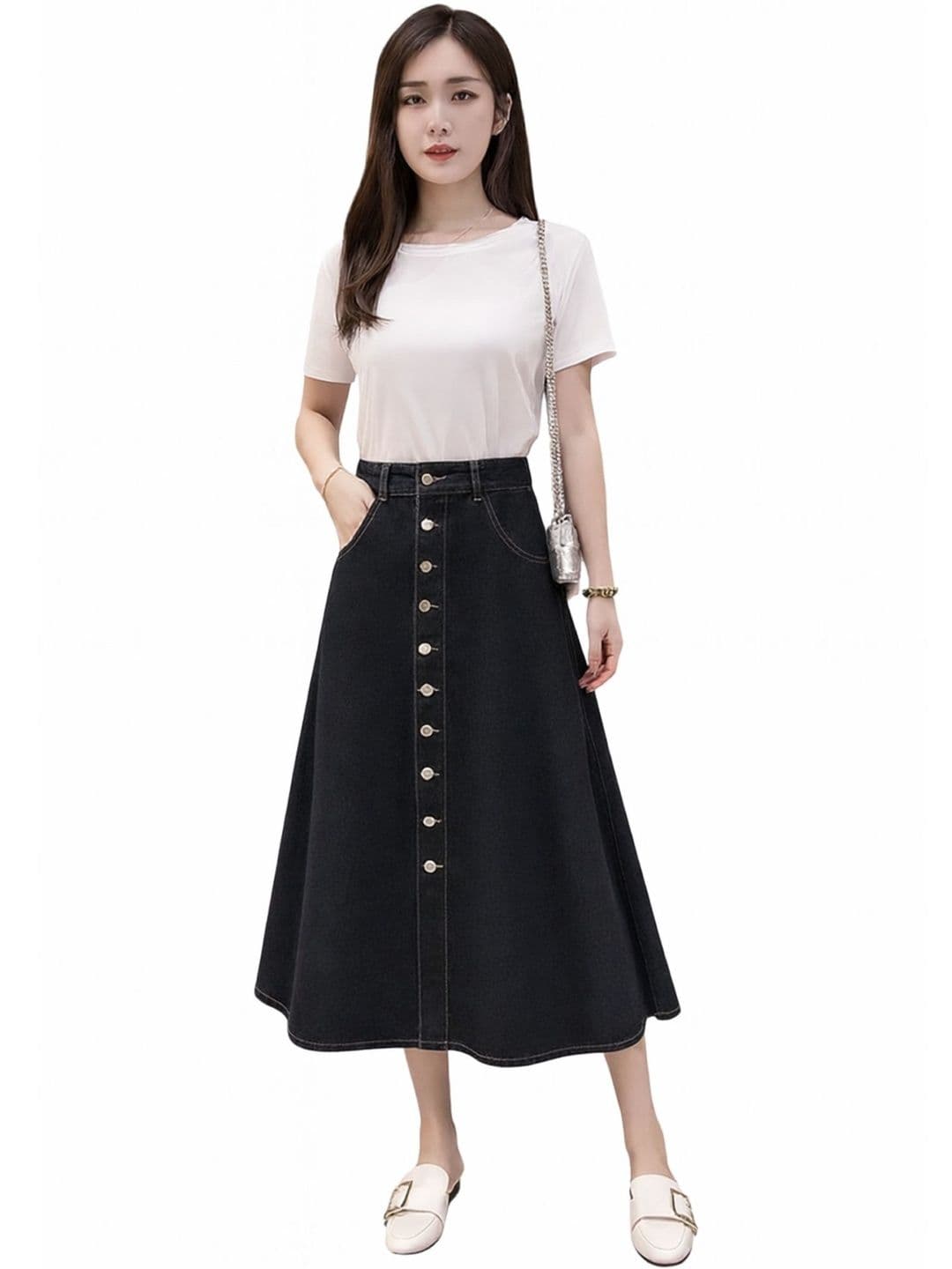 Tripursundari Fashion A-Line Maxi Skirts - view 1