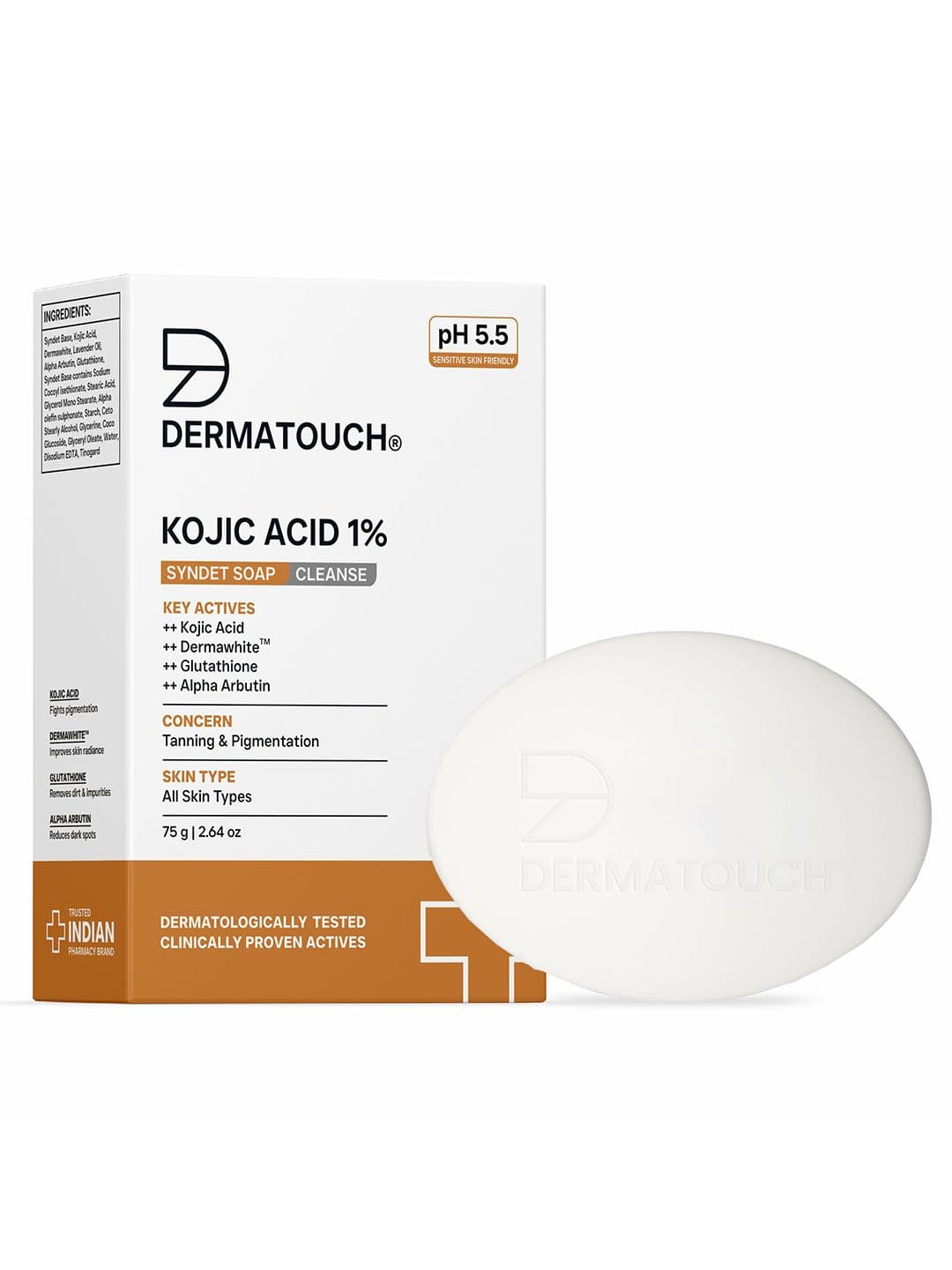 Dermatouch Fix It With Kojic Acid 1% Soap For Pigmentation & Sun Damage- 75g - view 1