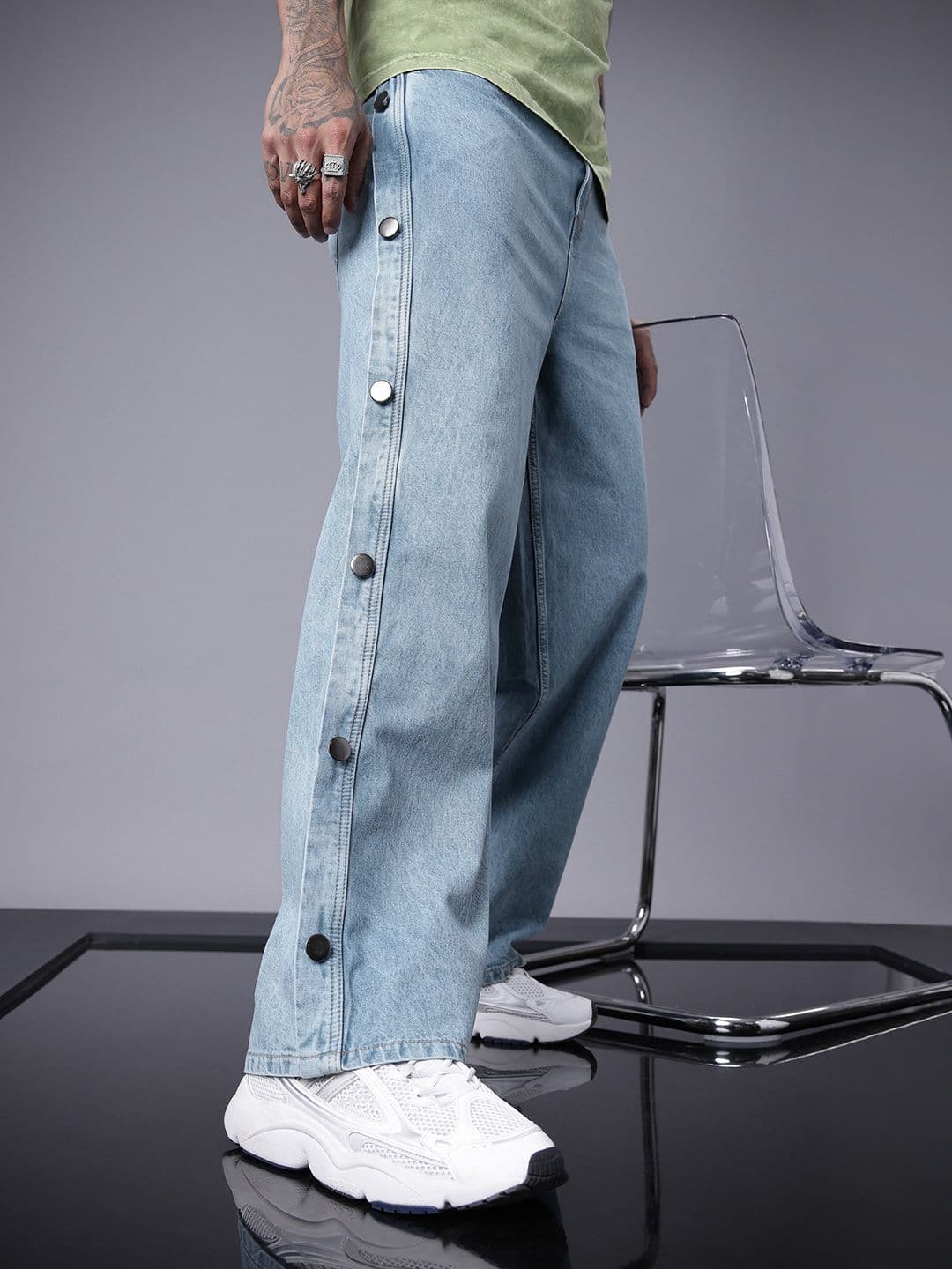 SOKO STREET Men Relaxed Fit Light Fade Pure Cotton Jeans - view 1